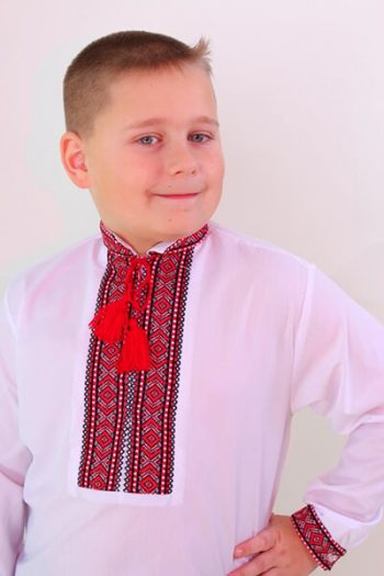 вышиванка для мальчика с имитацией вышивки