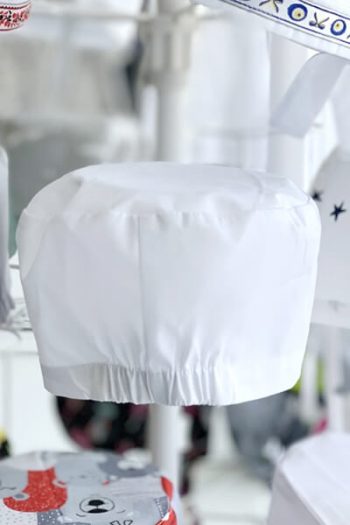 медицинская шапочка не резинке белая